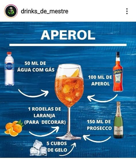 Aperol Spritz Recipe, Cocktail Drinks Alcoholic, Summer Cocktail Recipes, Cocktail Drinks Recipes, Alcohol Drink Recipes, Drinks Alcohol Recipes, Alcohol Recipes, Refreshing Cocktails, Aperol Spritz