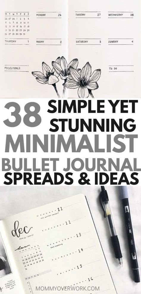 Want a MINIMALIST BULLET JOURNAL layout for inspiration? If your goal is to do more with less, then check out these stunning ideas. You’ll find all kinds of collection pages include key, index, budget & finances, workout, monthly cover, habit tracker, yearly calendar, future log, daily log, weekly spreads, books to read, and more to setup your minimalist bujo. Simple header and banner ideas, monochromatic highlighting and other tips #bulletjournal #bujo #bujoing #bujoinspire #bujojunkies Bujo Simple, Journal Logs, Bullet Journal Log, Minimalist Bullet Journal Layout, Minimalist Bujo, Template Study, Simple Header, Finance Bullet Journal, Bullet Journal Minimalist