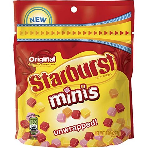 Starburst Minis, Starburst Candy, Fruit Chews, Grocery Foods, Candy Brands, Chewy Candy, Favorite Candy, Delicious Fruit, Fruit Flavored