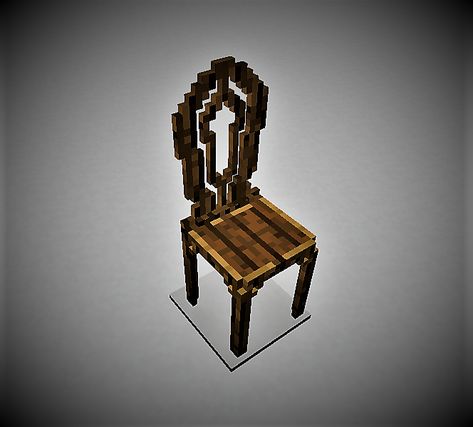 Minecraft Chisel and Bits Stuhl Chair Minecraft Design, Minecraft Throne Chair, Minecraft Chess Pieces, Chisel And Bits Ideas Minecraft, Bar Stool Minecraft, Chair In Minecraft, Chisels And Bits Minecraft, Minecraft Chisel And Bits Ideas, Chisel And Bits Minecraft