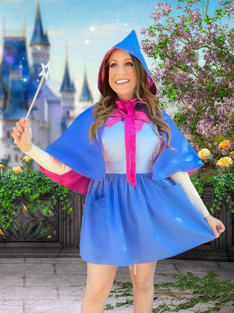 Fairytale Costumes Women, Cinderella Godmother Costume, Plus Size Fairy Godmother Costume, Adult Sister Halloween Costumes, Cinderella Halloween Costume Family, Family Cinderella Costume, Disney Women Costumes, Fairy Godmothers Sleeping Beauty Costume, Disney Diy Costumes Women