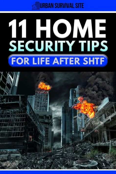 When the SHTF, criminals, and looters will be searching for homes to rob. Make sure they can't get into yours with these home security tips. Prepper Tips, Kids Survival Skills, Tips For Life, Survival Skills Emergency Preparedness, Home Safety Tips, Off Grid Survival, Shtf Preparedness, Emergency Prepardness, Survival Items