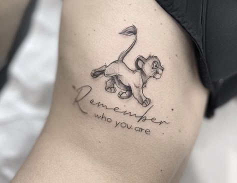 Simba Tattoo Lion King, Mufasa Tattoo, Disney Tattoo Sleeves For Women, Lion King Tattoos, Tattoo Lion King, Tiny Disney Tattoo, Simba Tattoo, Soft Tattoo, Lion King Tattoo