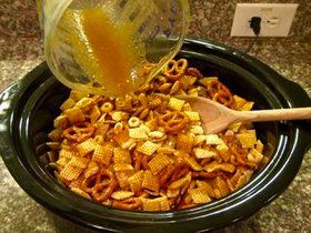 Picture of Combine Chex Mix Crock Pot, Crockpot Party, Chex Mix Recipes, Baked Spaghetti, Party Mix, Chex Mix, Never Be The Same, Crock Pot Cooking, Nutrition Education