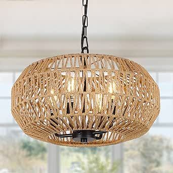 Woven Light Fixture, Rattan Pendant Lights, Basket Pendant, Boho Chandelier, Island Bedroom, Rattan Chandelier, Bedroom Foyer, Rattan Pendant, Rattan Pendant Light