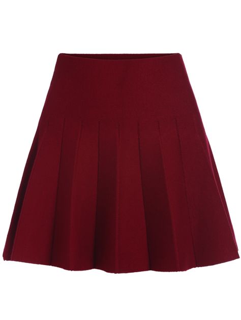 Shop Elastic Waist Flare Maroon Skirt online. SheIn offers Elastic Waist Flare Maroon Skirt & more to fit your fashionable needs. Short Flared Skirt, Maroon Skirt, France Outfits, Red Flare, Work Outfit Ideas, Elastic Waist Skirt, Ideal Wardrobe, Cheryl Blossom, Stretch Skirt