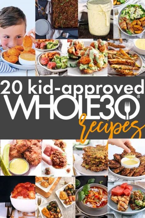 20 Kid-Approved Whole30 Recipes - Easy and budget friendly! Whole 30 Lunch, Whole30 Dinner Recipes, Whole 30 Meal Plan, Easy Whole 30 Recipes, Whole30 Dinners, Whole 30 Diet, Whole30 Recipes, Whole Food Diet, Recipe 30