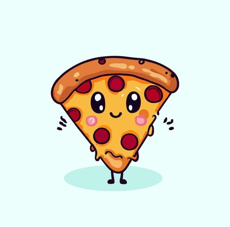 Pizza Character, Cartoon Pizza, Pizza Icon, Pizza Cartoon, Food Plushies, Cute Pizza, Boys Birthday Party, Cute Face, Cityscape Photos