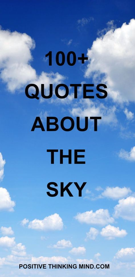 The #sky is beautiful with ever-changing colors and puffy clouds,   creating all kinds of formations.  You can find all types of   #inspiration while looking up at our sky, so we   put together our inspiring #quotes about the sky and #skyquotes. Blue Skies And Sunshine Quotes, I Love The Sky Quotes, Sky Color Quotes, Blue Sky Instagram Captions, Colorful Sky Quotes, Pretty Sky Quotes Beautiful, Blue Skies Quotes, Quotes About The Sky, Sky Quotes Clouds