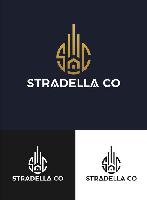 Stradella Co Luxury Real Estate Logo on Behance Real Estate Typography, Real Estate Logo Design Ideas, Estate Logo Design, Developers Logo, Estate Logo Ideas, Construction Logo Ideas, Estate Logo, Real State Logos, Logo Design For Real Estate