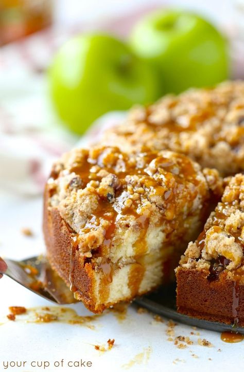 Caramel Apple Coffee, Apple Coffee Cake, Cake Apple, Apple Coffee, Apple Coffee Cakes, Streusel Coffee Cake, Pumpkin Coffee Cakes, Cinnamon Cake, Coffee Cakes