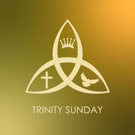 Holy Trinity Symbol, Trinity Logo, Trinity Sunday, Free Christian Printables, Trinity Symbol, Trinity Tattoo, Liturgical Calendar, Remember The Fallen, Modern Background