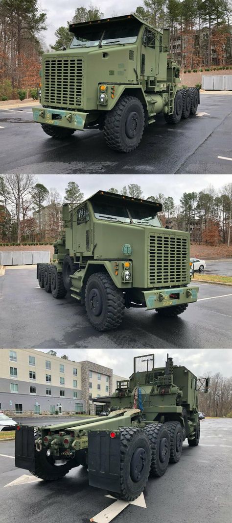 2000 Oshkosh M1070 HET Tractor Oshkosh M1070, Us Army Trucks, Oshkosh Truck, Apocalyptic Vehicles, Truck Store, Hummer Truck, Tonka Trucks, Jeep Wheels, Welding Gear