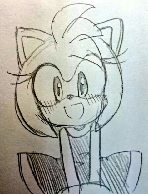 Sonic Sketch, Sonic Gallery, Drawing Sonic, Sonic Project, Sonic Drawing, How To Draw Sonic, Hedgehog Drawing, Rose Sketch, Amy The Hedgehog