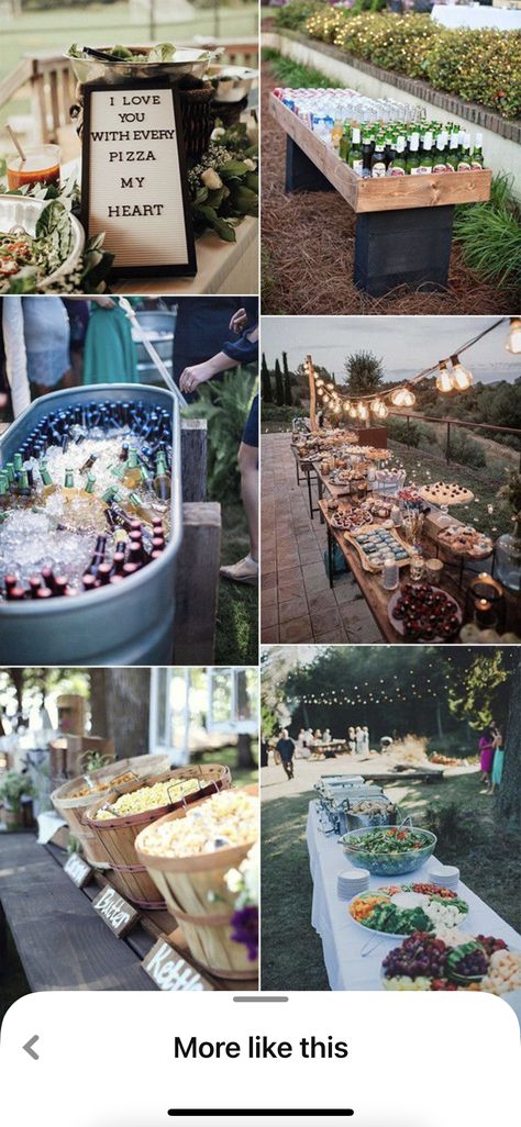 Backyard Wedding Reception Food, Charming Backyard, Backyard Wedding Reception, Potted Herbs, Wedding Ideas On A Budget, Small Backyard Wedding, Wedding Backyard Reception, Backyard Reception, Reception Food