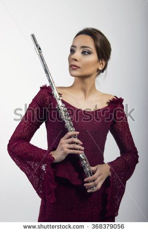 Grad Pics, Flutes, Beautiful Woman, Musical Instruments, Horn, Photography Poses, Musician, Every Day, Royalty Free Stock Photos