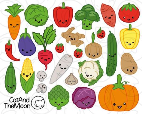 Kawaii Vegetables, Melts Beads, Cute Vegetables, Tomato Eggplant, Vegetable Drawing, Mushroom Clipart, Kawaii Clipart, Food Clipart, Food Cartoon