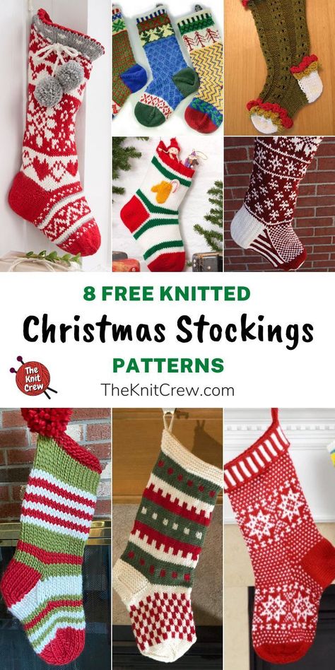 Christmas Stocking Patterns, Christmas Stocking Pattern Free, Knitted Christmas Stocking Patterns, Stocking Pattern Free, Stocking Patterns, Crochet Santa Hat, Start Crocheting, Crochet Christmas Stocking Pattern, Christmas Crochet Patterns Free