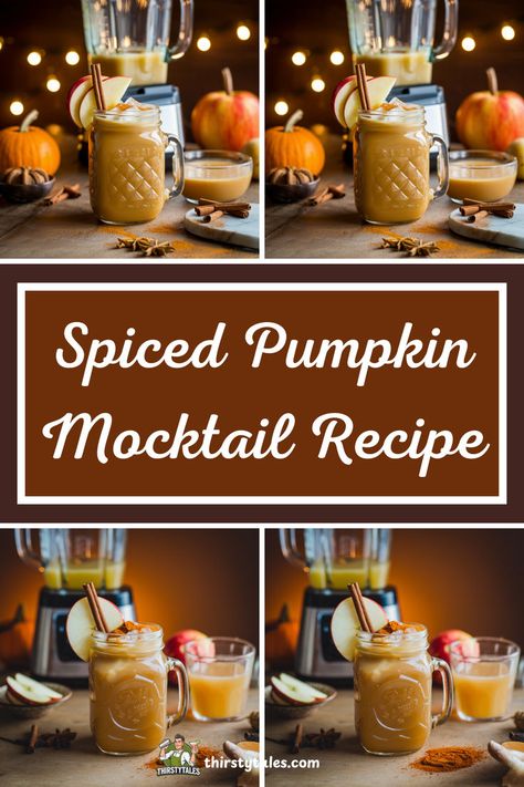 "Discover the ultimate Spiced Pumpkin Mocktail recipe, perfect for celebrating the cozy vibes of fall! This delicious non-alcoholic cocktail combines the rich flavors of pumpkin spice with refreshing ingredients, making it a standout among autumn mocktail ideas. Ideal for gatherings, this seasonal drink recipe is a must-try for anyone looking to enjoy pumpkin spice beverages without the alcohol. Elevate your fall drink recipes with this delightful and festive treat!" Pumpkin Mocktails, Drinks Mocktail, Fall Beverages, Mocktail Ideas, Fall Drink Recipes, Fall Drink, Thanksgiving Drinks, Seasonal Drinks, Non Alcoholic Cocktails