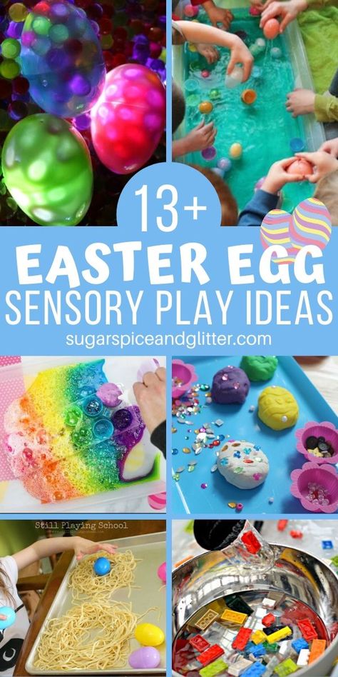 Nursery Displays, Slime Science, Easter Science, Easter Sensory, Easter Egg Activities, Play Ideas For Kids, Sensory Play Ideas, Easter Play, Sensory Ideas