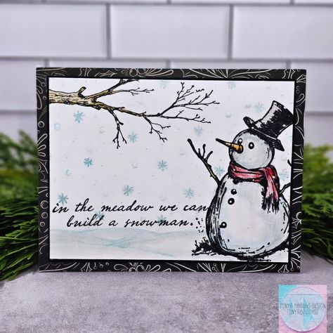 I got a little card making in today. I used the new Tim Holtz Mr Frostie stamp. @tim_holtz @stampersanonymous #timholtz #timholtzstampersanonymous #timholtzstamps #timholtzaddicts #timholtzchristmas #timholtznewrelease #timholtzdistresswatercolourpencils #timholtzfrostedcrystal #timholtzmrfrostie #timholtzcardstock #cardmaker #cardmaking #christmascard #handmadecards #handmadechristmascards #snowmancard #handmadegreetingcards Mr. Frostie Tim Holtz, Tim Holtz Mr Frostie Cards, Tim Holtz Mr Frostie, Tim Holtz Christmas Cards, Sample Christmas Cards, Tim Holtz Stamps, Tim Holtz Cards, Snowman Cards, Snowflake Cards