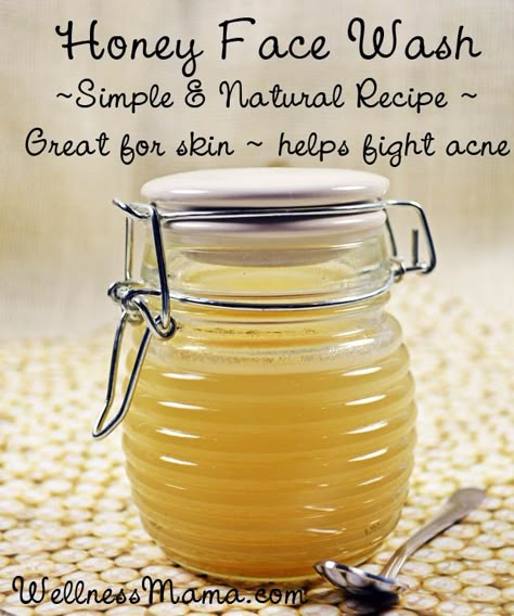 Homemade Honey Face Wash for Smooth Skin Naturally. Use this method in the AM and the Oil Cleansing method in the PM Honey Face Wash, Oil Cleansing Method, Basic Skincare, Honey Face Mask, Oil Cleansing, Skin Care Routine For 20s, Wellness Mama, Honey Face, Homemade Lotion