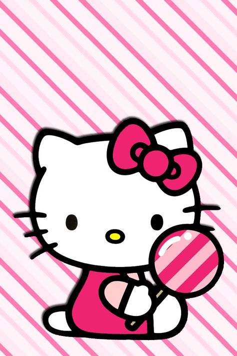 HELLO KITTY Hello Kitty Lollipop, Hello Kitty Imagenes, Printable Snowman, Hello Kitty Tattoos, Anime Rules, Baby Kiss, Sassy Wallpaper, Kitty Items, Hello Kitty Images