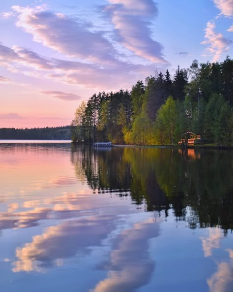 Finland Summer, Finland Flag, Continents And Countries, Finland Travel, Reflection Photography, Nordic Scandinavian, Senior Trip, Summer Lake, Europe Travel Destinations