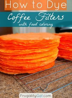 Dye Coffee Filters, Kunstjournal Inspiration, Coffee Filter Wreath, Coffee Filter Crafts, Coffee Filter Flowers, 5 De Mayo, Coffee Filters, Coffee Filter, Cheap Diy