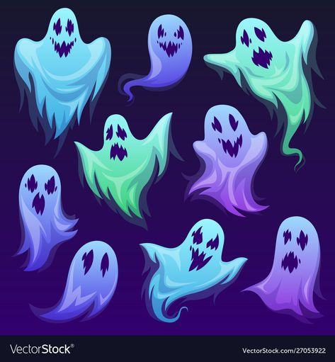 Ghost Character, Cartoon Ghost, Ghost Drawing, Ghost Art, Ghost Tattoo, Vintage Halloween Costume, Ghost Cartoon, Adornos Halloween, Halloween Vector