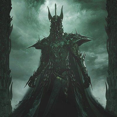 ArtStation - Guillem H. Pongiluppi Morgoth Bauglir, Building Reference, Melkor Morgoth, Lord Sauron, Lords Of The Fallen, The Silmarillion, Middle Earth Art, Dark Warrior, Trippy Visuals