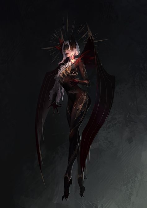 ArtStation - Black Hell Girls Dnd Devil, Characters Female, Dnd Stories, Fantasy Demon, Hell Girl, Style Reference, Demon Art, Dungeons And Dragons Homebrew, Fantasy Monster