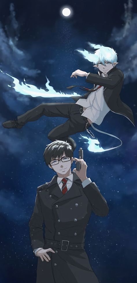 Blue Exorcist Cosplay, Yukio Okumura, Blue Exorcist Rin, Blue Exorcist Anime, Exorcist Anime, Rin Okumura, Ao No Exorcist, Blue Anime, Wallpaper Animes