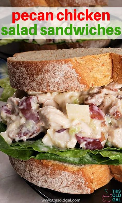 Chicken Salad With Apples And Celery, Arby’s Chicken Salad Recipe, Chicken Salad With Apples And Pecans, Arbys Chicken Salad Recipe, Arbys Chicken Salad, Chicken Pecan Salad, Apple Pecan Chicken Salad, Salad Sandwich Recipe, Chicken Salad Sandwich Recipe