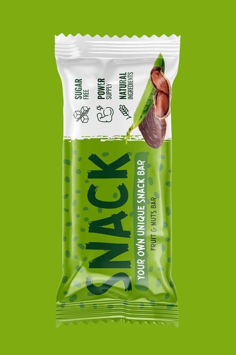 Bar Packaging Design, Snack Design, Bar Packaging, Healthy Snack Bars, Green Snacks, Unique Snacks, Digital Advertising Design, Chocolate Packaging Design, Packaging Label Design