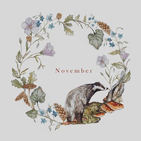 Jane Carkill Illustration on Instagram: “Welcome November 🍂 . . . . . .#cottagecore #instadaily #november #flowers #instaart #instaillustration #illustration #painting #art…” Watercolor Art Journal, Illustration Painting, Great Paintings, Arte Fantasy, Art Nature, Illustration Artists, Botanical Illustration, Illustration Print, Botanical Art