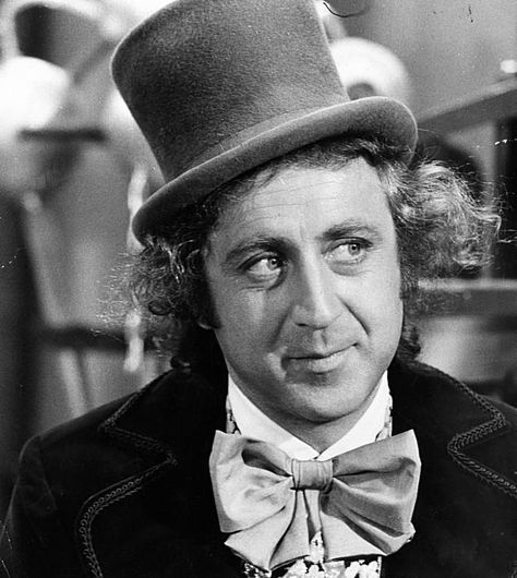 Gene Wilder is wonderful. And you can't beat the original movie. Gene Wilder Willy Wonka, Gene Wilder, Young Frankenstein, Willy Wonka, Today Episode, Chocolate Factory, Victor Hugo, Vintage Movie, Famous Faces