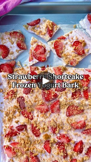 94K views · 5.2K reactions | Strawberry Shortcake Yogurt Bark 🍰🍓 
 
This delicious sweet treat captures the essence of summer!🌞💕
 
I love making yogurt barks because they’re quick to whip up and can serve as a perfect dessert, mid-day snack, or post-workout pick-me-up. For this recipe, I use a protein-packed strawberry Greek yogurt with no-added-sugar (👋 @oikos pro and @twogoodco) for the base. Then I bedazzle it with fresh, juicy strawberries and crumbled graham cracker for a (sort of) classic shortcake feel and flavor. YUMMMM!! 🤗
 
3 ingredients is all you need ⤵️
💕 2% strawberry Greek yogurt
💕 Strawberries
💕 Graham crackers
 
For the full recipe and nutrition, comment “NEED” and I’ll DM you the link! 💌 Alternatively, you can also find the recipe on my website joybauer.com—just Yogurt Graham Cracker, Strawberry Greek Yogurt, Pizza Popcorn, Frozen Yogurt Bark, Yogurt Dessert, Frozen Summer, Making Yogurt, Joy Bauer, Yogurt Bark