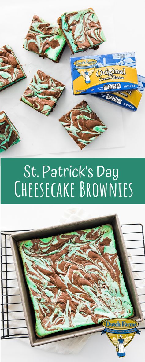 Desserts For Saint Patricks Day, Green Brownies Recipe, St Patricks Day Cheesecakes, St Patrick Day Brownies, St Patricks Day Brownie, St Patrick Brownies, Green Desserts For St Patricks Day Easy, St Patricks Day Baked Treats, Saint Patricks Desserts