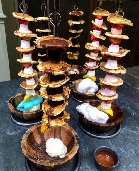 The Botanist on Instagram: "🥞Pancake Hanging Kebabs RETURN! To celebrate Shrove Tuesday our Hanging Pancake Kebab specials will be making a return between Feb 28th - March 2nd and we’re flippin’ excited! 🍫 Chocolate brownie chunks and a hot chocolate sauce 🍓 Marshmallows and strawberries with a lemon drizzle Be quick, once they’re gone, they’re gone!" Hot Chocolate Sauce, The Botanist, Shrove Tuesday, Lemon Drizzle, Kebabs, Chocolate Sauce, Chocolate Brownies, Marshmallows, Chocolate Fondue