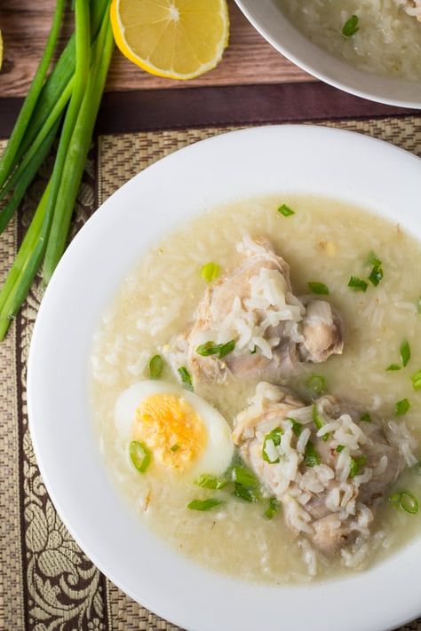 Pilipino Recipe, Filipino Kakanin, Phillipino Food, Caldo Recipe, Congee Recipe, Rice And Chicken, Filipino Recipe, Filipino Dish, Pinoy Recipes