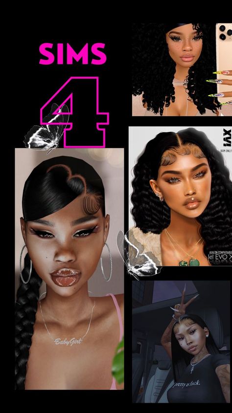 Sims 4 Cc Wicked Whims Animations, Sims 4 Baddie Hair, Sim4 Cc, Jheri Curl, Ts4 Mods, Sims 4 Black Hair, Mod Hair, Cc Mods, The Sims 4 Packs