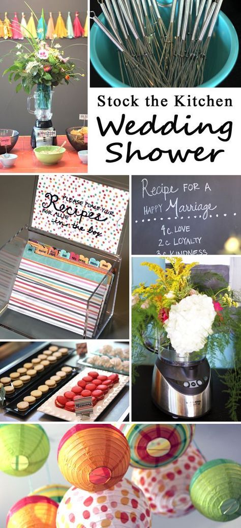 Stock the Kitchen is a perfect theme for a wedding/bridal shower and this post is full of tips for kitchen themed activities, decor, games and favors! Stock The Pantry Shower, Bridal Shower Kitchen Theme, Kitchen Wedding Shower, Bridal Shower Quotes, Wedding Shower Food, Shower Quotes, Kitchen Bridal Shower, Kitchen Shower, Themed Activities