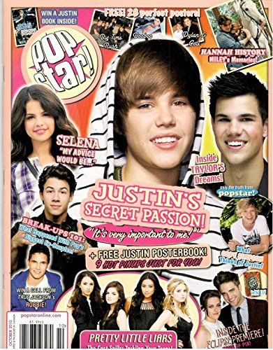 Pop Star Magazine (Justin Bieber Cover, October 2010) by ... Pop Star Magazine, Star Magazine, Disney Fun Facts, Teen Magazine, Chuck Bass, Magazine Issue, Disney Fun, Pretty Little Liars, Pop Star