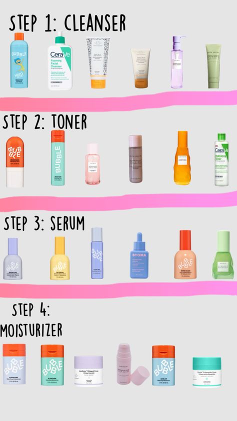 Skincare routine for teens Good Skin Care Routine For Teens, Skincare For 14yrs, Skincare Brands For Teens, Skincare Chart, Skincare Routine For Teens, Skincare For Teens, Teen Skincare Routine, Good Skin Care Routine, Skin Care Routine For Teens