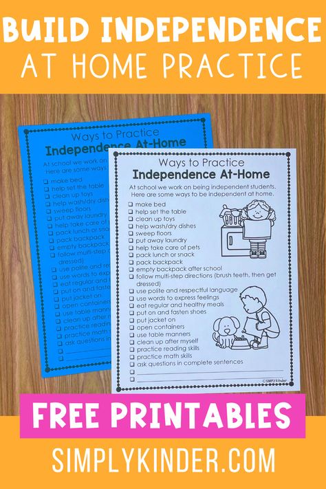 ways parents or guardians can help build independence at home. Providing children chores and task teaches responsibility, teamwork, dedication, and builds confidence. But where do parents start? Keep reading to learn more and grab a FREE printable to share. Preschool Parent Teacher Conferences Free Printable, Kindergarten Parent Teacher Conferences, Preschool Conferences, Parent Teacher Conferences Kindergarten, Children Chores, Conference Tips, Kindergarten Comprehension, Parent Conferences, Character Education Lessons