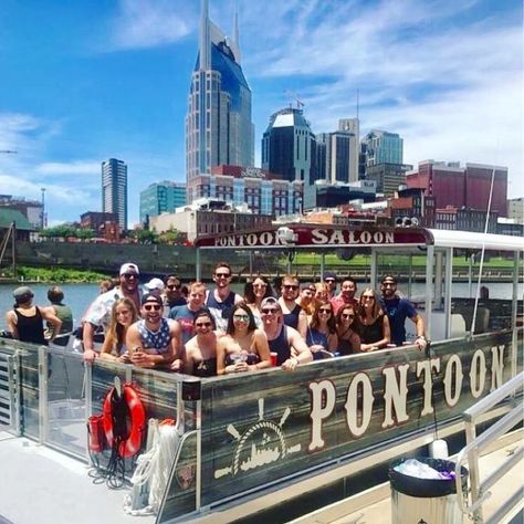 See The Nashville Skyline Like Never Before Aboard This Unique Boat Tour Nashville Boat Party, Cumberland River, Nashville Skyline, Nashville Trip, Boat Party, Bach Party, Pontoon Boat, Boat Tours, Trip Ideas