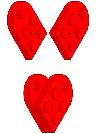 Lego Heart Drawing, Lego Drawing, Lego Heart, Drawing Heart, Some Assembly Required, Heart Drawing, Technical Drawing, Heart Design, Top Artists