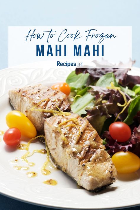 Cooked Mahi Mahi Fish - How to Cook Frozen Recipe Guide Frozen Mahi Mahi Recipes, Mahi Fish Recipes, Mahi Recipes, Mahi Mahi Fish, Go To Recipes, Mahi Mahi Recipes, Mahi Fish, Seafood Feast, Ingredient Substitutions