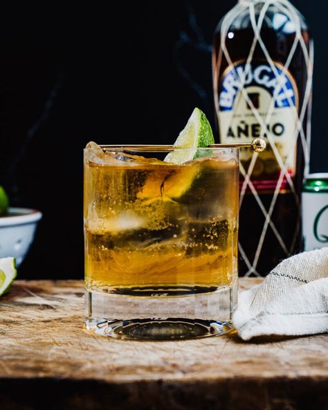 Rum and Ginger Ale – A Couple Cooks Gingerale Cocktail, Alcoholic Drinks Cocktails, Whiskey And Ginger Ale, Ginger Ale Drinks, Friday Cocktails, Rum Mixed Drinks, Ginger Ale Cocktail, Ginger Beer Cocktail, Malibu Drinks